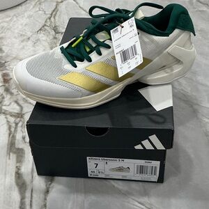 adidas White and Gold Sneakers